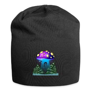 Psychedelic Fungi Festival EDM Music Ufo - Jersey Beanie - black - Front