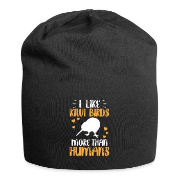 Kiwi bird more like New Zealand kiwi - Jersey Beanie - black - Front