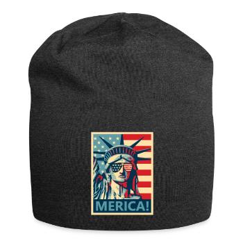 4. Juli Freiheitsstatue Amerika - Jersey-Beanie - Anthrazit - Vorne