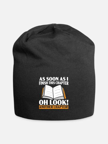 Wild on Reading Books Reading Book Reading - Jersey Beanie - black