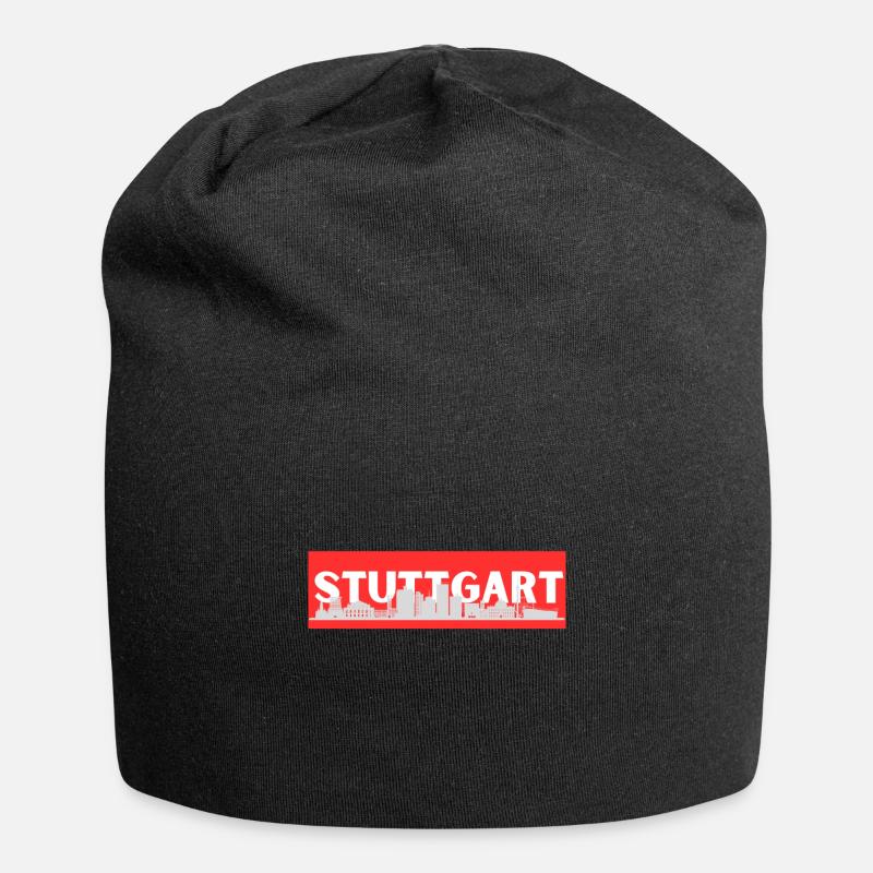 Stuttgart 1 - Jersey-Beanie - Schwarz