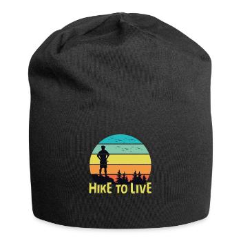Hike To Live - Jersey Beanie - black - Front
