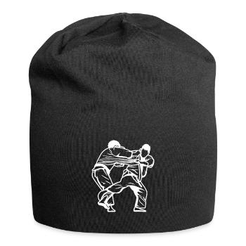 Judoka Skizze - Jersey-Beanie - Schwarz - Vorne