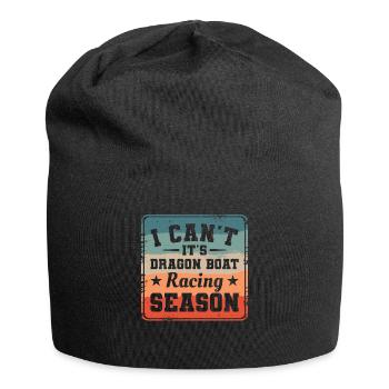 Ich kann nicht, es ist Drachenboot-Rennsaison-Paddel - Jersey-Beanie - Schwarz - Vorne