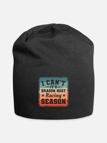Ich kann nicht, es ist Drachenboot-Rennsaison-Paddel - Jersey-Beanie - Schwarz