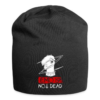 Emo Boy Emo Girl Emu Bird Emocore Punk Aesthetics - Jersey Beanie - black - Front