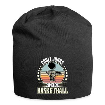 Basketball Basketballer - Jersey-Beanie - Schwarz - Vorne