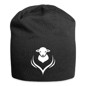 Lamb Lamb Sheep Shepherd - Jersey Beanie - black - Front