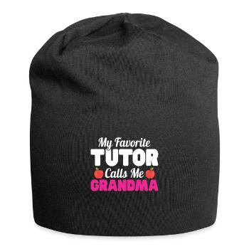 Tuteur Cadeau Tuteur - Bonnet en jersey - noir - Devant