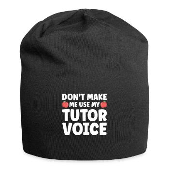 Tuteur Cadeau Tuteur - Bonnet en jersey - noir - Devant