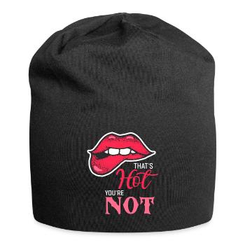 Das ist heiß, du bist nicht beleidigend, sagst du - Jersey-Beanie - Schwarz - Vorne