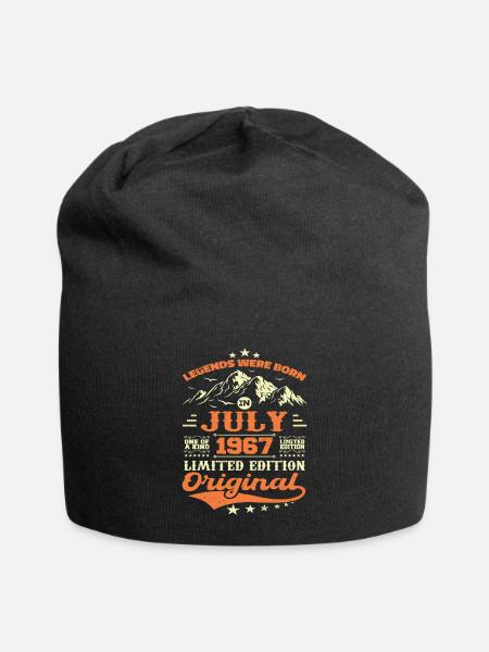 Juli 1967 Vintage Retro Jubiläum 1967 - Jersey-Beanie - Schwarz