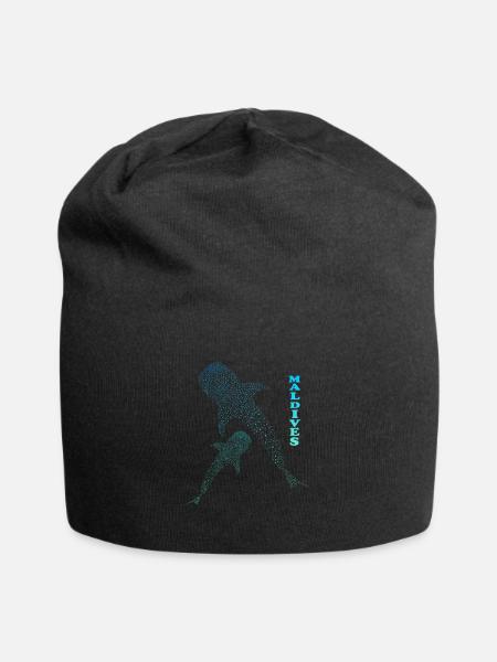 Walhai Malediven Whale Shark Maldives - Jersey-Beanie - Schwarz