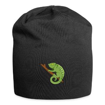 Caméléon Art Hommes Femmes Enfants Garçons Filles Caméléons - Bonnet en jersey - noir - Devant