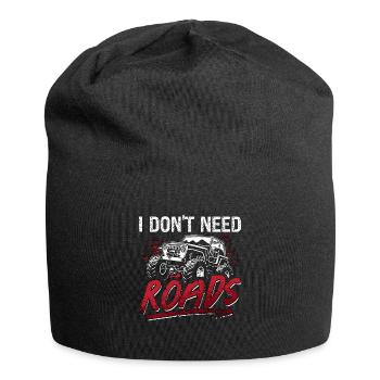Course hors route Je n’ai pas besoin de routes Aime Roadtrip - Bonnet en jersey - noir - Devant
