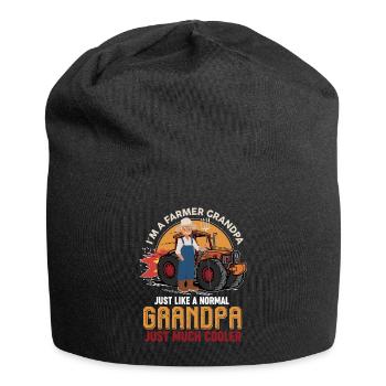 I'm A Much Cooler Farmer Grandpa - Jersey Beanie - black - Front