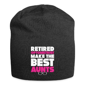 Optician Gift Optometry - Jersey Beanie - charcoal grey - Front