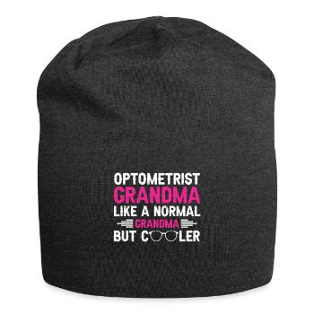Optician Gift Optometry - Jersey Beanie - charcoal grey - Front