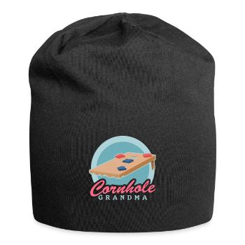 Cornhole Player Granny Blindhole Bean Bag Cadeau - Bonnet en jersey - noir - Devant