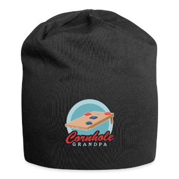 Grand-père joueur de Cornhole | Blind Hole Bean Bag Cadeau - Bonnet en jersey - noir - Devant