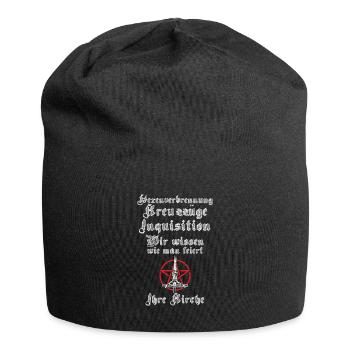 Kreuzzüge Inquisition Kirche wissen wie man feiert - Jersey-Beanie - Schwarz - Vorne