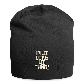 I'm Lee doing Lee things - Jersey-Beanie - Schwarz - Vorne