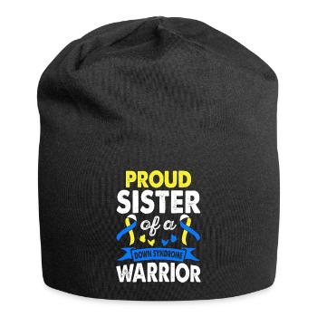 Sister of Down's Syndrome Warrior Consciousness - Jersey Beanie - black - Front