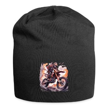 Motocross Dirt Bike Motocross Motocross Motorcycle - Jersey Beanie - black - Front