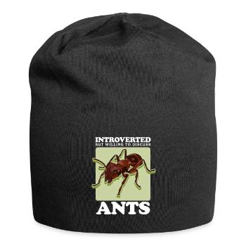 Fourmis Ferme | Formicarium Cadeau de fourmi - Bonnet en jersey - noir - Devant