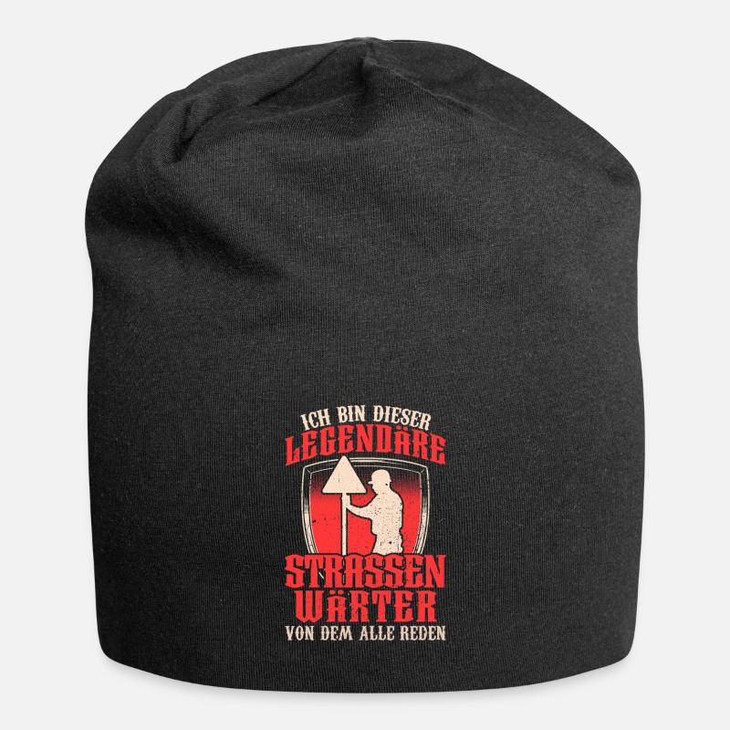 Legendärer Straßenwärter Straßenbauer - Jersey-Beanie - Schwarz