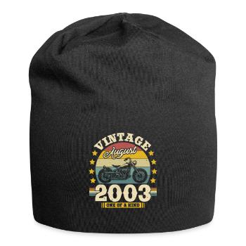 Geburtstagsgeschenk August 2003 - Jersey-Beanie - Schwarz - Vorne