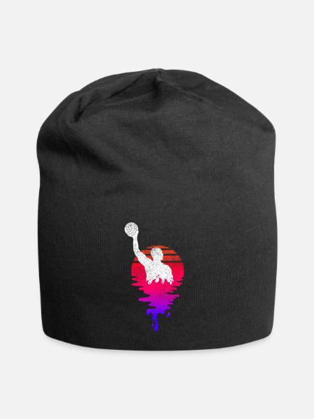 Wasserball Spieler Sunset - Jersey-Beanie - Schwarz