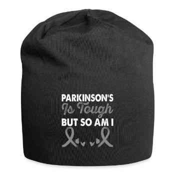 Parkinson's disease is harsh month of the - Jersey Beanie - black - Front