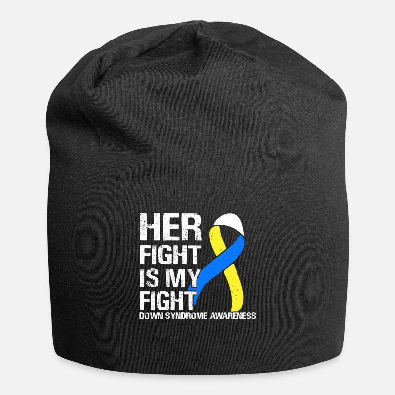 Down Syndrome Awareness - Jersey-Beanie - Schwarz