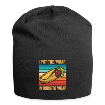 Burrito Mexikanisches Essen Liebhaber - Jersey-Beanie - Schwarz - Vorne