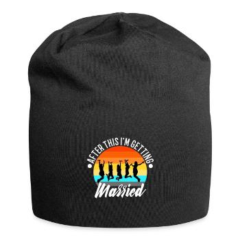 Après cela, je me marie - Bonnet en jersey - noir - Devant