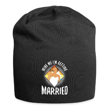 I am getting married - Jersey-Beanie - Schwarz - Vorne