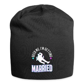 Beer Me, I am getting married - Jersey Beanie - black - Front
