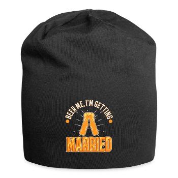 Beer Me, I am getting married - Jersey Beanie - black - Front