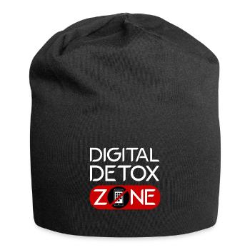 Technologie-pause Bildschirmfreie Zeit Offline - Jersey-Beanie - Schwarz - Vorne