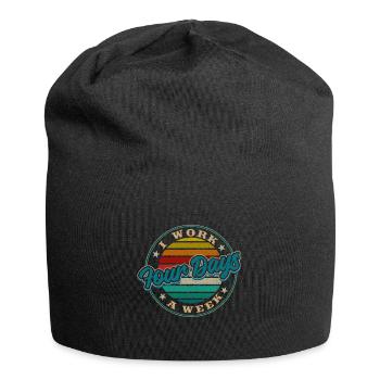 Job Profession Work Four-day week Office - Jersey Beanie - black - Front