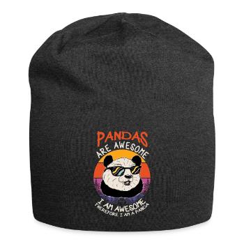 Panda Animal Lamour - Bonnet en jersey - charbon - Devant