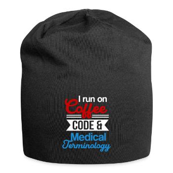 Medizinischer Kodierer Beruf Medizinische - Jersey-Beanie - Schwarz - Vorne