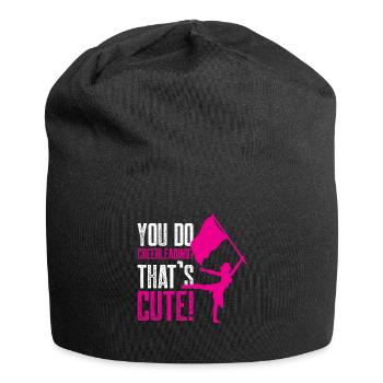 You do cheerleading That's cute - Jersey-Beanie - Schwarz - Vorne