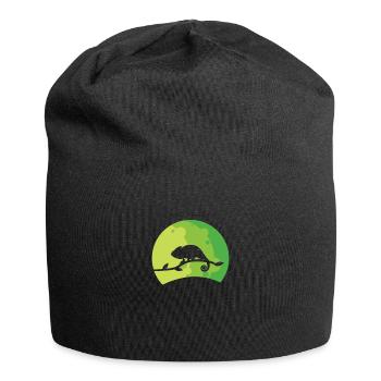 Vêtements caméléons drôles amants et propriétaires de caméléons - Bonnet en jersey - noir - Devant