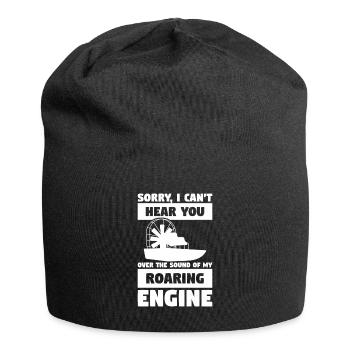 Désolé, je ne peux pas vous entendre sur le son de mon - Bonnet en jersey - noir - Devant