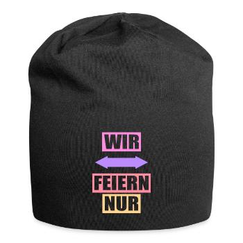 Junggesellenabschied Poltern Polterabend JGA - Jersey-Beanie - Schwarz - Vorne