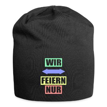 Junggesellenabschied Poltern Polterabend JGA - Jersey-Beanie - Schwarz - Vorne