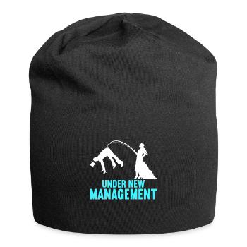 Junggesellenabschied Poltern Polterabend JGA - Jersey-Beanie - Schwarz - Vorne