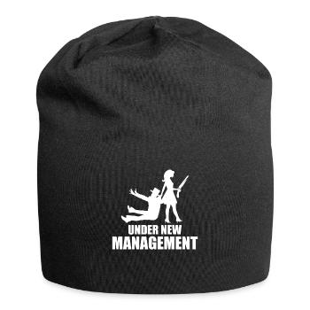 Junggesellenabschied Poltern Polterabend JGA - Jersey-Beanie - Schwarz - Vorne